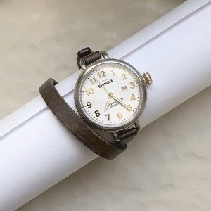 Gold Plated & Leather Shinola Big Birdy Collection